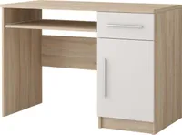 Schreibtisch Tisch Kinderschreibtisch Kinderzimmertisch 110cm Sonoma Eiche/Weiß OMEGA III 08