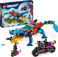 LEGO 71458 DREAMZzz Krokodilauto, 2in1 Set als Monster Truck oder Krokodil-Spielzeug-Auto, mit Minifiguren Cooper, Jayden und Nachtjäger, kreatives Geschenk für Kinder, Jungen, Mädchen ab 8 Jahren