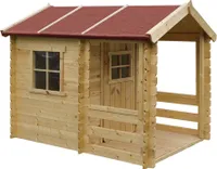 Timbela dětský dřevěný domek na hraní - venkovní domek pro děti - Š146xL181xV145 cm/1,1m2 zahradní domek na hraní - zahradní altán pro děti M501A