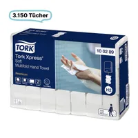 Tork® 100289 Falthandtuch Premium 3150ST 2-lagig weiß Sys. H2