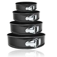 4er Set Backformen Ø 18cm 24cm 26cm 28cm  Springformen Kuchenform Rundform Blechform