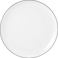 6 x Frühstücksteller rund 20 cm - Seltmann Weiden Lido Black Line 10826