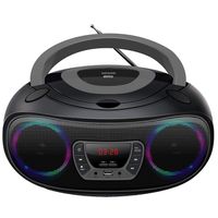 Denver Boombox mit CD-Player & Radio TCL-212BT, USB, Bluetooth, MP3, AUX, Farbe: Schwarz