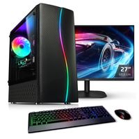 PC Set Gaming mit TFT Speed 4.0 Gamer AMD Ryzen 5 4500, 16GB RAM, NVIDIA RTX 3050, 1000GB SSD, Windows 11