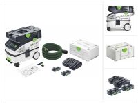 Festool CTLC MINI I-Basic Akku Absaugmobil 36 V ( 2x 18 V ) Staubkl. L + 2x Akku 4,0 Ah + Ladegerät + Systainer