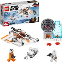 LEGO 75268 Star Wars Snowspeeder, Verteidigungsstation und Speeder-Bike, Spielset mit Starter-Stein für Vorschulkinder ab 4 Jahren