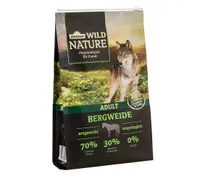 Dehner Wild Nature Hundefutter Bergweide, Trockenfutter getreidefrei / zuckerfrei, für ausgewachsene Hunde, Pferd, 4 kg