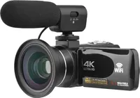 digitální kamera 4K - 56 MP, 18x digitální zoom, 3,0" dotykový displej IPS, WiFi, včetně 2 baterií a dálkového ovládání - ideální pro natáčení vlogů a cestování