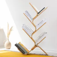 Navaris Bücherregal Regal aus Bambus - 108x59x20cm Bambusregal für Wohnzimmer Schlafzimmer Flur - Standregal für Bücher CDs DVDs Dekoration