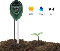 Bauernhof Garten Mitening Bodentester,Boden Feuchtigkeit Meter,3 in 1 Bodentester,Feuchtigkeit/Sonnenlicht/pH-Tester Messgerät für Pflanzenerde Rasen kein Batterien erforderlich 