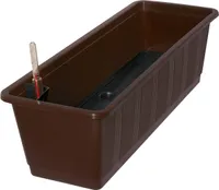 Geli Balkonkasten AQUA GREEN Braun  60 cm mit Bewässerungssystem - Kunststoff