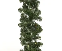 Tannengirlande 12cm künstlich mit LED Indoor & Outdoor 2,7m Warmweiß