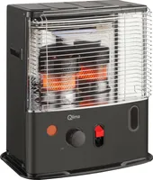 Qlima R 4224S TC-2 Petroleumofen mit Docht - 50-195m³ - 4.2L - Mit Kippschutz - Inkl. Kraftstoffilter - Schwarz - Petroleumheizer | Heizstrahler