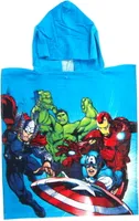 Marvel Avengers Badeponcho Kapuzenhandtuch 55 x 110 cm - blau