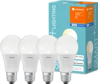 4 x Ledvance LED Smart+ Birne A60 8,5W = 60W E27 matt 806lm warmweiß 2700K Dimmbar App Google Alexa Apple HomeKit Bluetooth