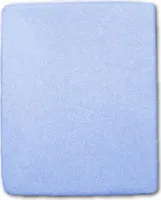 Frottee-Spannbetttuch blau