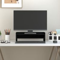 Monitorständer Schwarz 50x24x16 cm Massivholz Kiefer , Monitorständer Design 2024