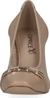 Caprice Damen elegante Pumps Karree Zierspange 9-22406-42, Größe:41 EU, Farbe:Beige