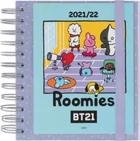 BT21 - Kalendář / Školní plánovač 2021/2022 (modrý)