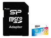 Silicon Power 128GB MicroSD, Schwarz, Micro Secure Digital (MicroSD), UHS-I