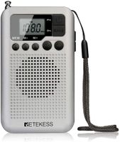 Tragbares FM Radio Empfänger Mini LCD Tasche Lautsprecher Batteriebetrieben 