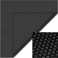 Wiltec Pool Solarfolie 4 x 6 m, schwarz, Poolheizung aus 120 µ starkem PE Film, Poolabdeckung Poolplane Solarplane rechteckig