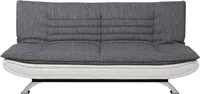 Fanny Schlafsofa in hellgrau und weissen Design.