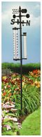 Kinzo Garten-Thermometer 150x24x10 cm, Regenmesser