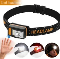 LED Stirnlampe USB-C Wiederaufladbar Rotlicht Kopflampe mit 7 Lichtmodi Camping