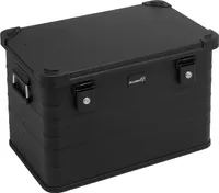 ALUBOX Alukiste Drohnenkiste Werkzeugbox stapelbar schwarz mit Stapelecken 78 Liter