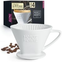 Moritz & Moritz Barista Permanent-Kaffee-Filter Aufsatz Keramik - Größe 4
