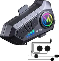 Y10 Helm-Bluetooth-Headset, Softlabel + Hardlabel, geeignet für Integralhelme, ultradünnes kabelloses Bluetooth-Headset mit Rauschunterdrückung