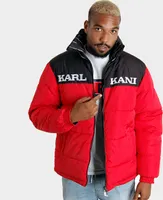 Karl Kani Retro Block Reversible Puffer Herren Jacke Rot Größe: XXL