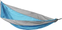 SVITA Hängematte Outdoor Camping ultraleicht Befestigung Nylon 1-2 Personen Hellblau Grau