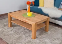 Couchtisch Buche Massivholz Farbe: Natur 45x105x65 cm