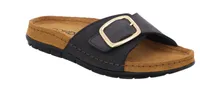 Rohde Rodigo-D Damen Sandale Sandalette Pantolette Hausschuh Fashionsandale 5875, Farbe:Schwarz (Schwarz), Größe:EUR 43