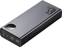 Baseus Adaman Powerbank 2x USB / 1x USB Type C / 1x Micro USB 20000mAh 65W Quick Charge 4.0 Power Delivery schwarz (PPIMDA-D01)