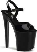 XTREME-809 Damen Sandale von Pleaser, Schwarz Glanz , EU 39, US 9