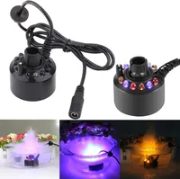 Ultraschall Luftbefeuchter Zerstäuber Nebelmacher mit 12 LED für Wasserbrunnen Teich Aquarium Atmosphäre Schaffen