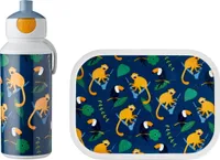Mepal - Campus Pausenset - Lunchset mit Pop-up Trinkflasche und Brotdose - Jungle