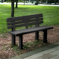 Außenbank Daltobel, Monoblock-Gartenbank, Außenbank, 100 %  Italy, 110 x 52 x 71 cm, Anthrazit