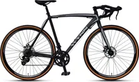 WYNN Gravelbike Gravel 28 Zoll GRL1.0 grau Rahmenhöhe 54 cm Damen Herren 14 Gänge mech. Scheibenbremse