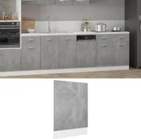 vidaXL Pokrywa zmywarki betonowa szara 45x3x67 cm płyta wiórowa