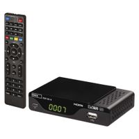 EMOS DVB-T2 HD Receiver H.265 HEVC mit USB, HDMI, SCART und Koaxial-Anschluss, Fernbedienung und Infrarot-Sensor, J6014