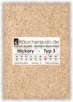 Räucherspäne von räucherspan.de - jetzt auch bei Kaufland - für Sparbrand, Räucherschnecke - Hickory Typ 3, 2kg