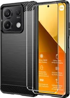 2in1 Schutz Cover Set für das Xiaomi 14 besteht aus 2x 9H Glas Folie Display Schutzfolie und 1x Silikon Case Schutzhülle - Hülle in Schwarz