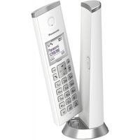Panasonic KX-TGK220GW Design-Telefon mit Anrufbeantworter weiß "wie neu"