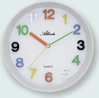 Atlanta Wanduhr, Quartz, Ø 21 cm, 4352