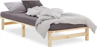 Homestyle4u Palettenbett Holzbett 90x200 cm Jugendbett Massivholzbett Palettenmöbel