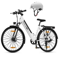 Qekud F26 pro City E-Bike Trekking E-Bike MTB Citybikes 26-palcový 250W motor 21-rýchlostný biely
